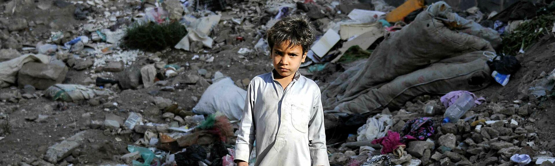 Kleiner Junge im Jemen
